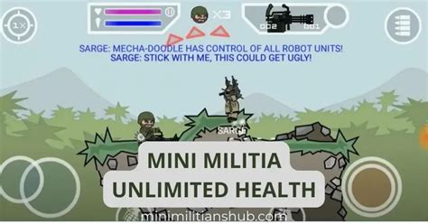 Mini Militia Hack Version Download Unlimited Health and Ammo.